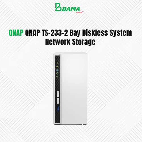 QNAP TS-233-2 Bay Diskless System Network Storage – Bama Backup