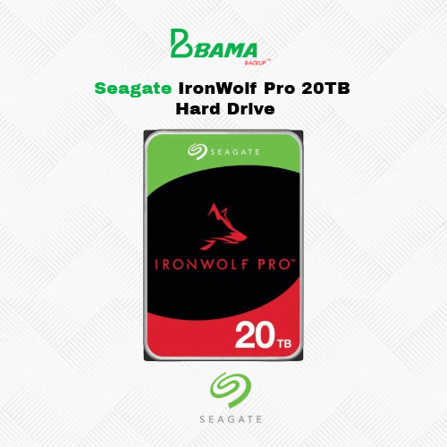 Seagate IronWolf Pro ST20000NT001 20TB 7200 RPM 256MB Cache SATA 6.0Gb/s 3.5" Internal Hard Drive