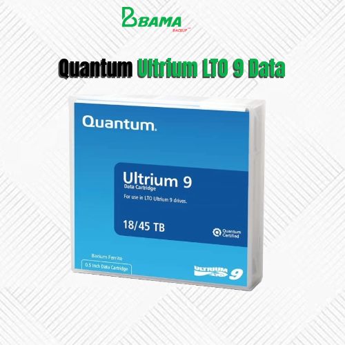 Quantum Ultrium LTO 9 Data Cartridge 18TB Native / 45TB 2.5:1 Compression, Black (MR-L9MQN-01)