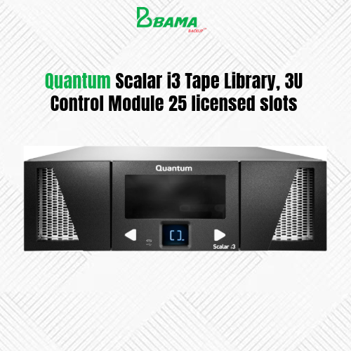 Quantum Scalar i3 Tape Library, 3U Control Module, 25 licensed slots, no tape drives Part# LSC33‐BSC0‐001A