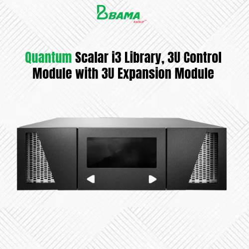 Quantum Scalar i3 Library, 3U Control Module with 3U Expansion Module, 50 licensed slots, no tape drives, equipment rack must support product depth of 36.4in (92.5cm)-LSC33-BSJ0-001A